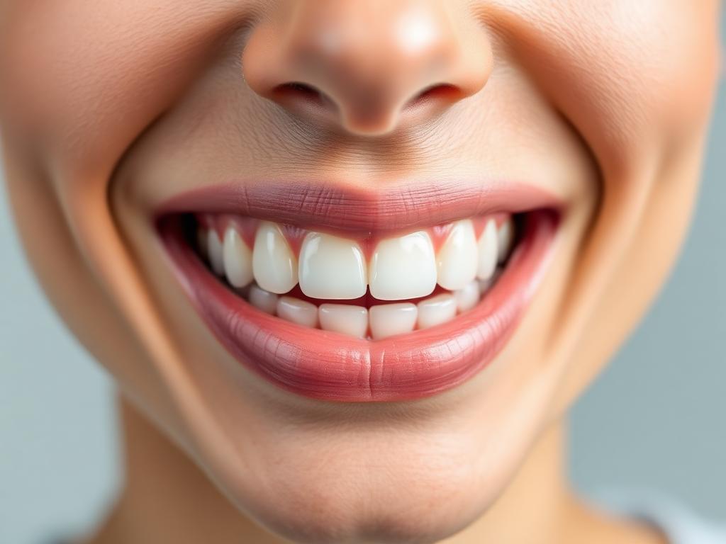 Front-teeth gaps closed with clear aligners — before treatment