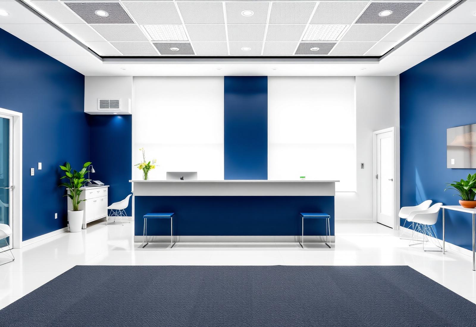 Reception and waiting area at Vista Speciality Dental Care, Bengaluru